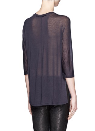 Back View - Click To Enlarge - VINCE - Silk front T-shirt
