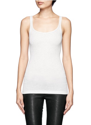 Main View - Click To Enlarge - VINCE - Cotton-modal blend tank top