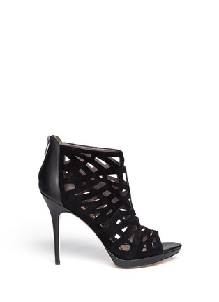 Main View - Click To Enlarge - SAM EDELMAN - Ellie suede caged sandals