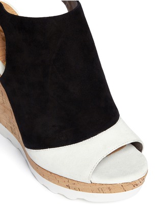 Detail View - Click To Enlarge - SAM EDELMAN - Kenya suede sling-back wedge mules