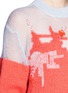 Detail View - Click To Enlarge - DELPOZO - Sequin intarsia mix knit sweater