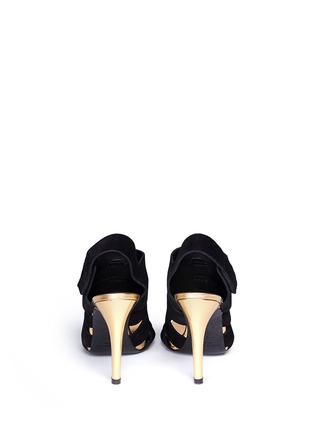 Back View - Click To Enlarge - PEDRO GARCIA  - 'Suri-mi' suede strappy sandals