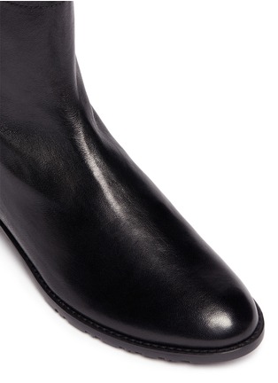 Detail View - Click To Enlarge - STUART WEITZMAN - 'Winzipper' leather ankle boots