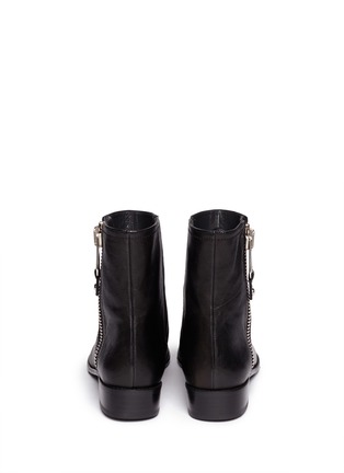 Back View - Click To Enlarge - STUART WEITZMAN - 'Winzipper' leather ankle boots