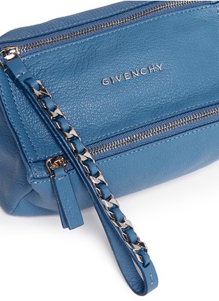 Detail View - Click To Enlarge - GIVENCHY - 'Pandora' leather wristlet pouch