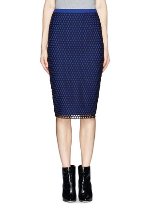 Main View - Click To Enlarge - ELIZABETH AND JAMES - 'Heyden' mesh layer pencil skirt