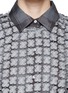 Detail View - Click To Enlarge - ELIZABETH AND JAMES - 'Carnie' lace overlay check shirt