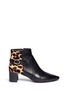 Main View - Click To Enlarge - DIANE VON FURSTENBERG - 'Fatima' leopard print calf hair leather boots