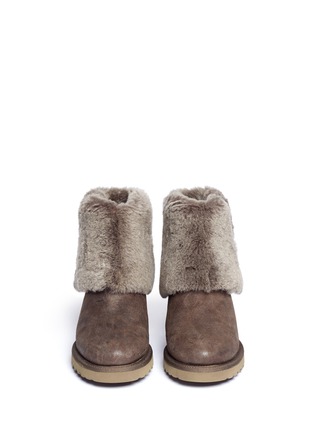 Figure View - Click To Enlarge - ASH - 'Yorki' shearling wedge boots
