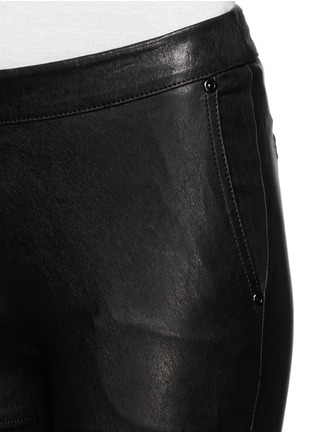 Detail View - Click To Enlarge - ELIZABETH AND JAMES - 'Nanda Moto' lamb leather skinny pants