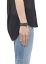 Figure View - Click To Enlarge - PHILIPPE AUDIBERT - Multi-colour 3-row crystal elasticated bracelet