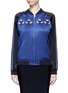 Main View - Click To Enlarge - OPENING CEREMONY - Embroidered logo flower silk bomber jacket