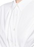 Detail View - Click To Enlarge - EMILIO PUCCI - Twist front cotton poplin shirt dress