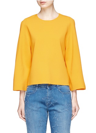 Main View - Click To Enlarge - STELLA MCCARTNEY - 'Slashes' cold shoulder sweater