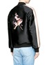 Back View - Click To Enlarge - STELLA MCCARTNEY - Bird embroidered duchesse satin bomber jacket
