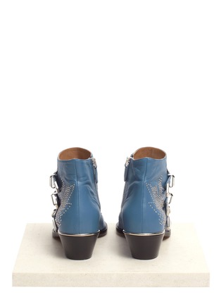 Back View - Click To Enlarge - CHLOÉ - Studded ankle boots