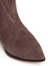 Detail View - Click To Enlarge - SIGERSON MORRISON - 'Berry' octagon heel suede thigh high boots