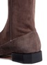 Detail View - Click To Enlarge - SIGERSON MORRISON - 'Berry' octagon heel suede thigh high boots