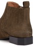 Detail View - Click To Enlarge - SIGERSON MORRISON - 'Bambie' octagon heel suede Chelsea boots