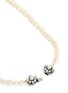 Detail View - Click To Enlarge - MIRIAM HASKELL - Floral clasp glass pearl rope necklace
