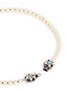 Detail View - Click To Enlarge - MIRIAM HASKELL - Floral clasp glass pearl necklace