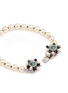 Detail View - Click To Enlarge - MIRIAM HASKELL - Floral clasp glass pearl bracelet