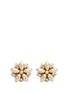 Main View - Click To Enlarge - MIRIAM HASKELL - Filigree floral Baroque pearl stud earrings