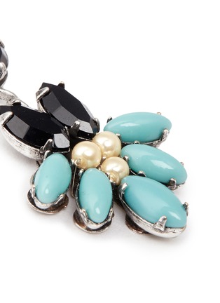 Detail View - Click To Enlarge - MIRIAM HASKELL - Swarovski crystal glass pearl drop earrings
