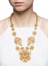 Figure View - Click To Enlarge - MIRIAM HASKELL - Filigree flower statement necklace