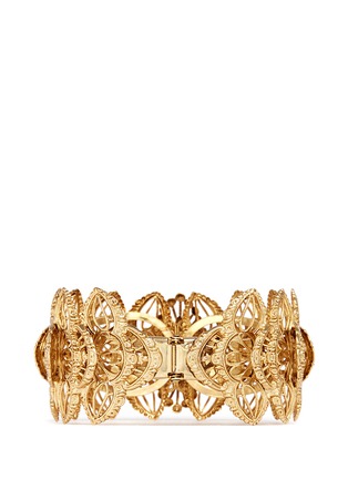 Figure View - Click To Enlarge - MIRIAM HASKELL - Layered filigree flower cuff