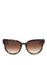 Main View - Click To Enlarge - THIERRY LASRY - 'Affinity' tortoiseshell effect acetate matte metal sunglasses