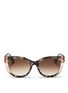 Main View - Click To Enlarge - THIERRY LASRY - 'Nevermindy' colourblock shell effect acetate sunglasses