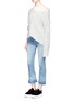Figure View - Click To Enlarge - RAG & BONE - Ripped cuff flared jeans