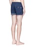 Back View - Click To Enlarge - DANWARD - Mid length embroidered swim shorts