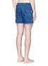 Back View - Click To Enlarge - DANWARD - Mid length floral print swim shorts