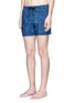 Figure View - Click To Enlarge - DANWARD - Mid length floral print swim shorts
