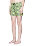 Figure View - Click To Enlarge - DANWARD - Mid length arrow print swim shorts