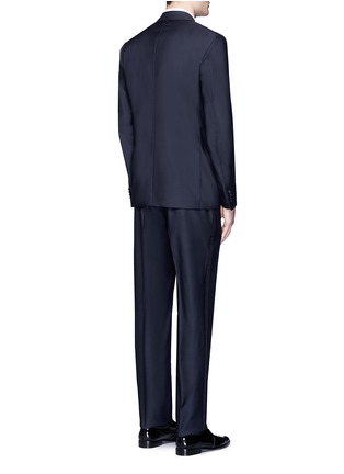 Back View - Click To Enlarge - ISAIA - 'Gregory' floral jacquard trim wool suit