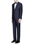 Figure View - Click To Enlarge - ISAIA - 'Gregory' floral jacquard trim wool suit