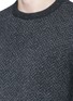 Detail View - Click To Enlarge - ISAIA - Herringbone wool sweater
