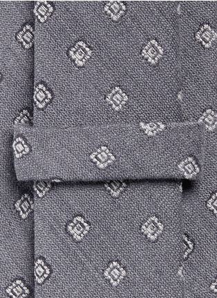 Detail View - Click To Enlarge - ISAIA - Tile print jacquard wool-silk tie