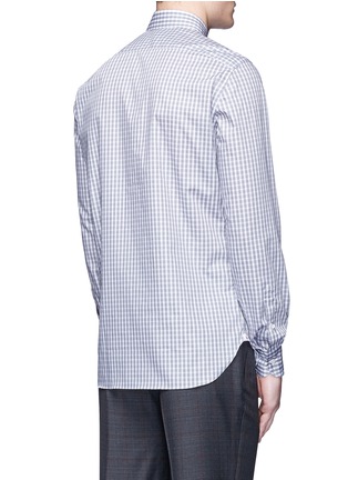 Back View - Click To Enlarge - ISAIA - 'Milano' check cotton shirt