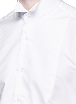 Detail View - Click To Enlarge - ISAIA - Londra' cotton jacquard tuxedo shirt