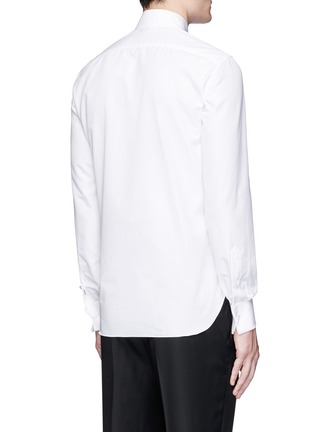 Back View - Click To Enlarge - ISAIA - Londra' cotton jacquard tuxedo shirt