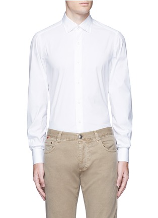 Main View - Click To Enlarge - ISAIA - 'Parma' stretch cotton shirt