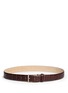 Main View - Click To Enlarge - ISAIA - Croc embossed leather belt