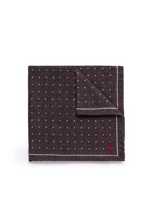 Main View - Click To Enlarge - ISAIA - Polka dot print wool-silk pocket square