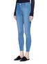 Front View - Click To Enlarge - TOPSHOP - Joni' high waist petite cropped denim pants