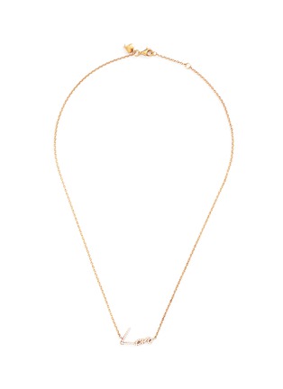 Main View - Click To Enlarge - STEPHEN WEBSTER - 'Neon Love' diamond 18k yellow gold pendant necklace