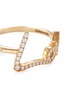 Detail View - Click To Enlarge - STEPHEN WEBSTER - 'Neon Love' diamond pavé 18k yellow gold ring